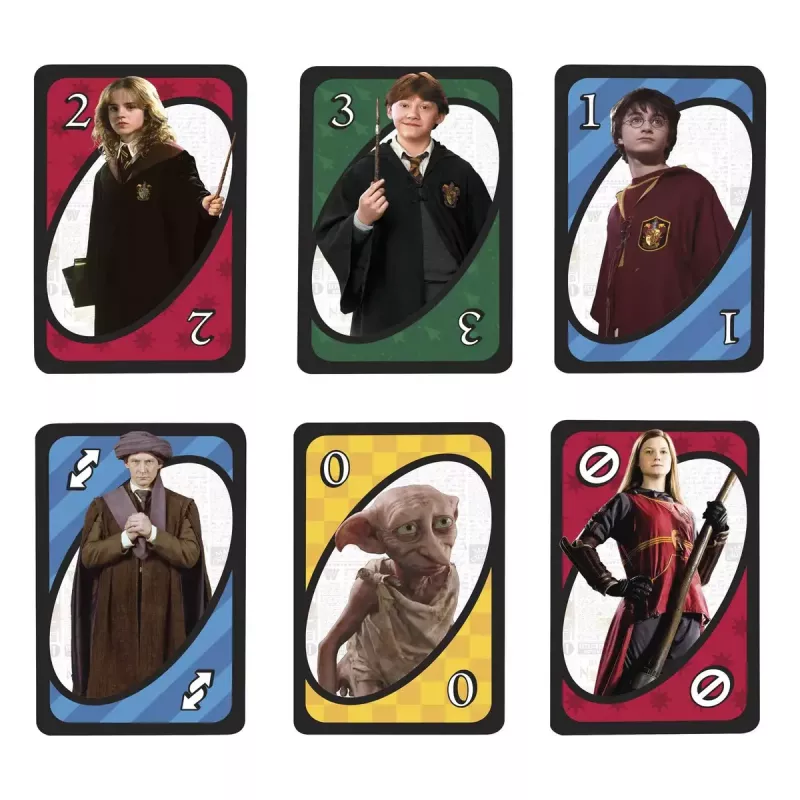 Gioco di carte MATTEL UNO Harry Potter – gioco da tavolo, dai 7 anni