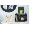room copenhagen LEGO Brick Shelf 8+4 nera — mensola da parete modulare con 2 ripiani
