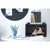 room copenhagen LEGO Brick Shelf 8+4 nera — mensola da parete modulare con 2 ripiani