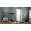 Mensola Room Copenhagen LEGO Brick Shelf 8+4 rossa, 2 ripiani