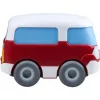Bus HABA Kullerbu Momentum Motor Mini Bus blu grigio rosso bianco