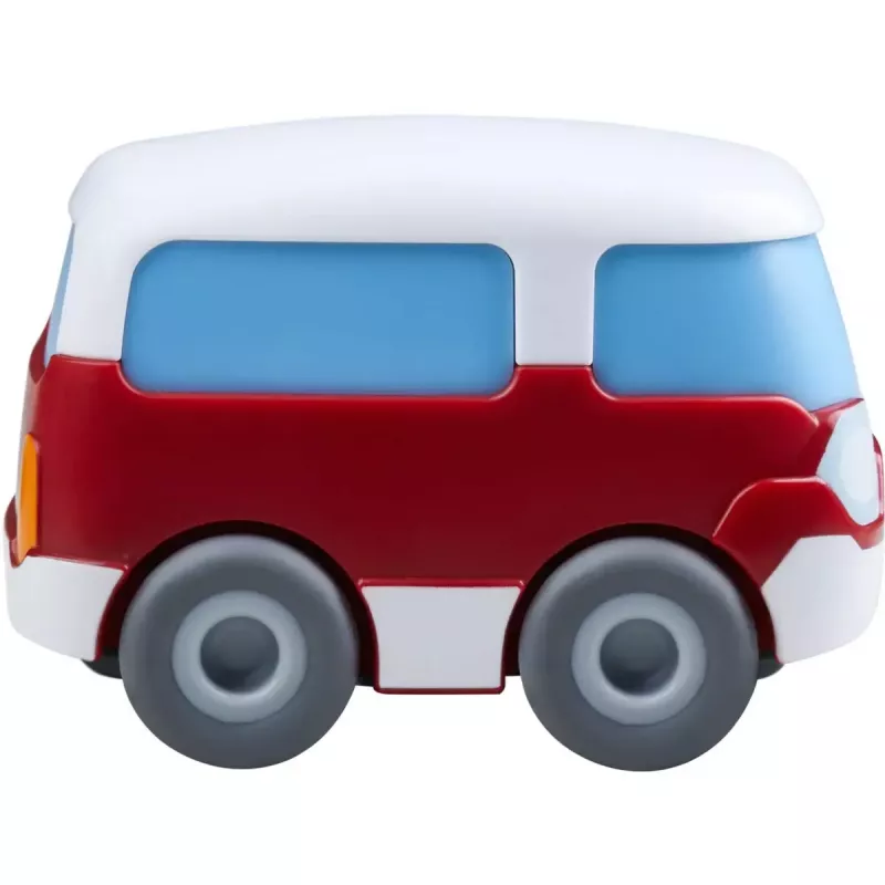 Bus HABA Kullerbu Momentum Motor Mini Bus blu grigio rosso bianco