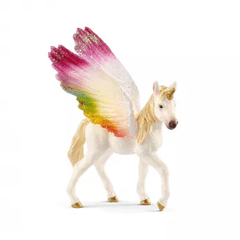 schleich BAYALA Puledro unicorno arcobaleno alato, 5 anni, Unicorno / Pegasus, Unicorni e fate, multicolore, plastica, 1 pezzo