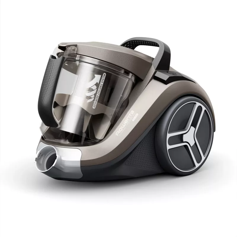 Rowenta Compact Power XXL Animal RO4B50 aspirapolvere a traino senza sacco, filtro a 3 stadi, grigio/nero