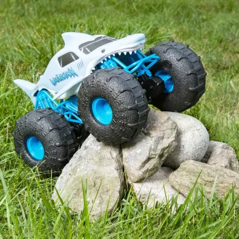 Monster Jam, Megalodon STORM All-Terrain monster truck radiocomandato ufficiale, scala 1:15