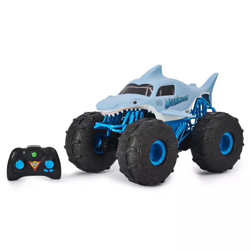 Monster Jam, Megalodon STORM All-Terrain monster truck radiocomandato ufficiale, scala 1:15