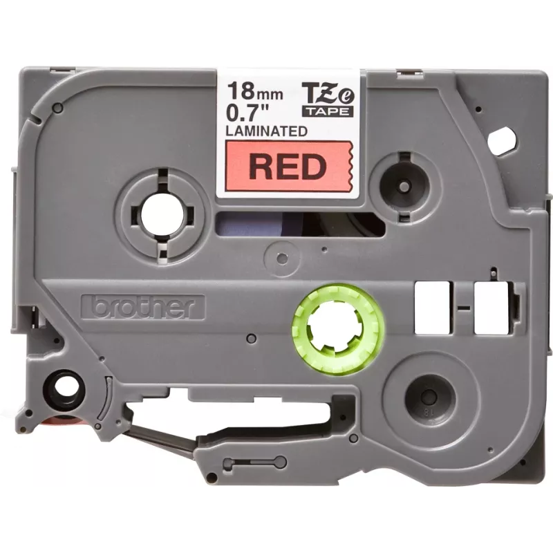 Nastro per etichette Brother TZe441 18mm nero su rosso