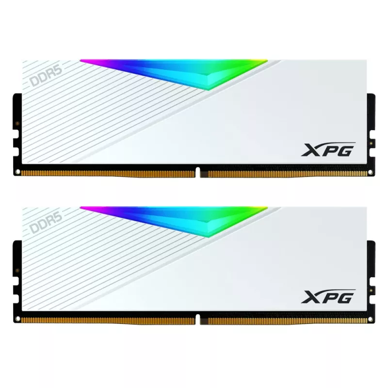 DIMM 64 GB DDR5-6400 (2x 32 GB) dual kit, memoria bianca, AX5U6400C3232G-DCLARWH, Lancer RGB, INTEL XMP