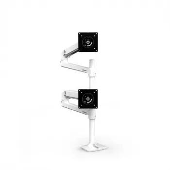 ERGOTRON LX Dual Stacking Arm, colonna alta (bianco)