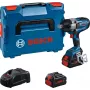 Bosch GDS 18V-1050 HC Professional avvitatore a massa battente a batteria 18 V, 1050 Nm, 1750 giri/min, attacco quadro maschio da 3/4", 2 batterie ProCORE18V da 8,0 Ah, modulo Bluetooth, L-BOXX, blu/nero