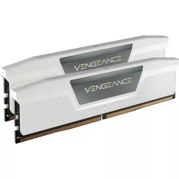 CORSAIR memoria 32GB (2x16GB) DDR5 DRAM 6400MT/s CL32 kit di memoria Vengeance – bianco