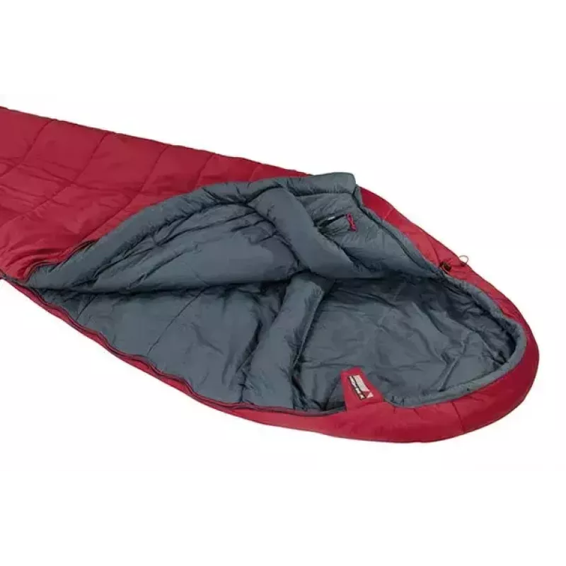 Sacco a pelo a mummia High Peak Hyperion 1M nylon grigio rosso 210 cm