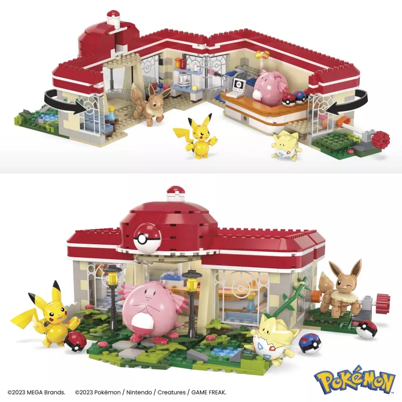 MEGA Pokémon set da costruzione, Forest Center (648 pezzi) con 4 action figure