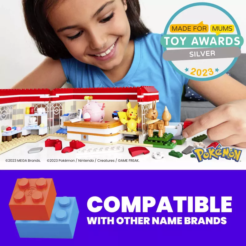 MEGA Pokémon set da costruzione, Forest Center (648 pezzi) con 4 action figure
