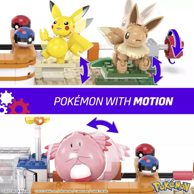 MEGA Pokémon set da costruzione, Forest Center (648 pezzi) con 4 action figure