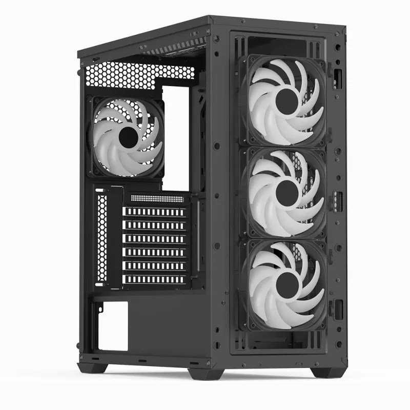Aerocool D501A Midi Tower nero