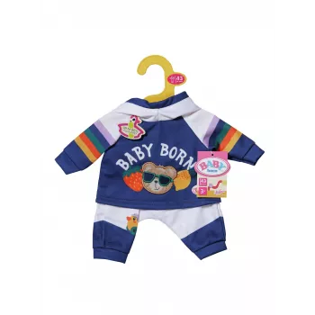 BABY born tuta da jogging blu navy 43cm set di vestiti per bambola