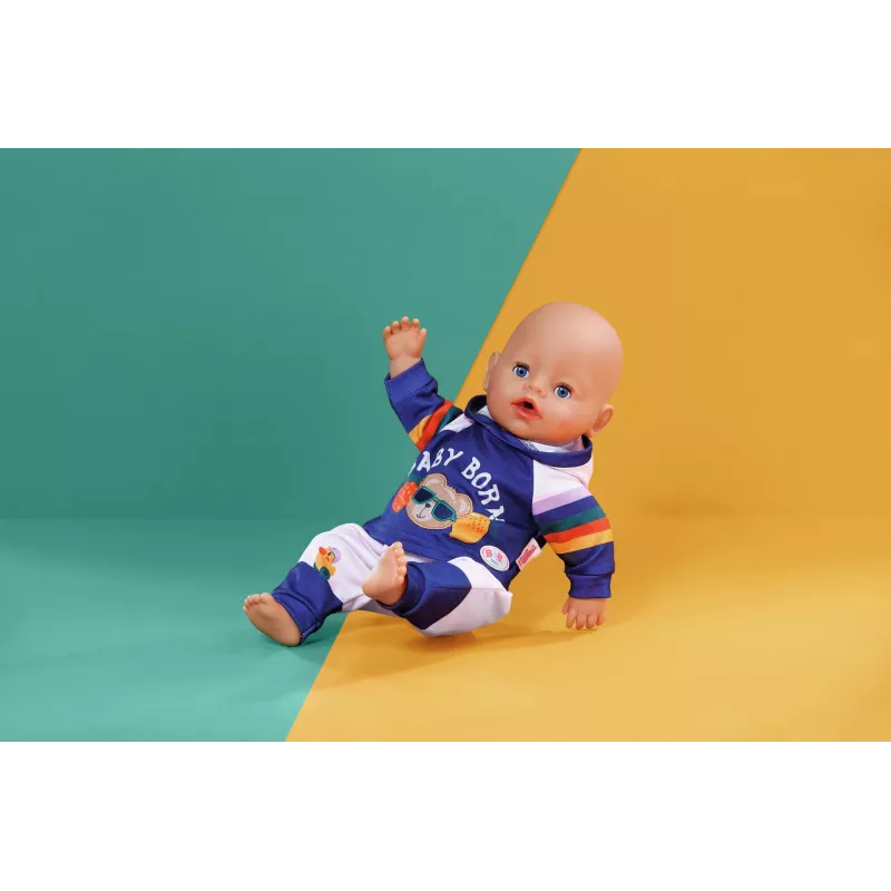 BABY born tuta da jogging blu navy 43cm set di vestiti per bambola