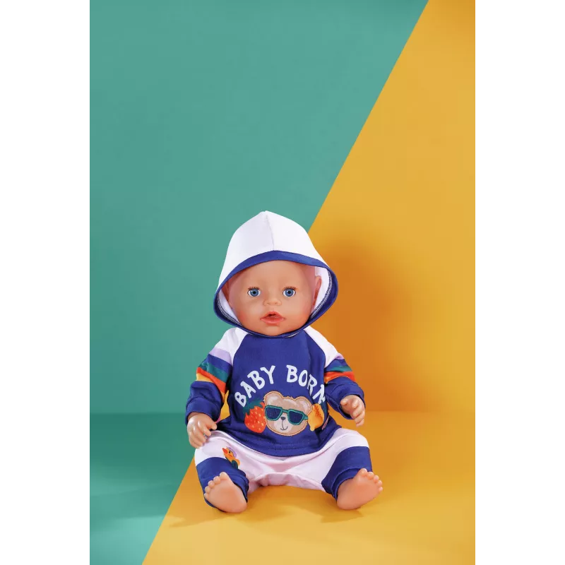 BABY born tuta da jogging blu navy 43cm set di vestiti per bambola
