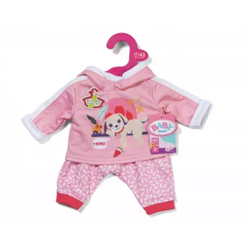 BABY born tuta da jogging rosa 43 cm set di vestiti per bambola