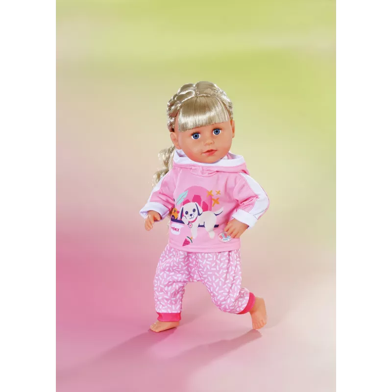 BABY born tuta da jogging rosa 43 cm set di vestiti per bambola