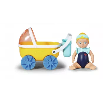 BABY born Splish Splash passeggino con bambola da bagno Emma multicolore