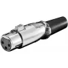 Connettore femmina per microfono Goobay XLR female 3 poli