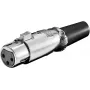 Connettore femmina per microfono Goobay XLR female 3 poli