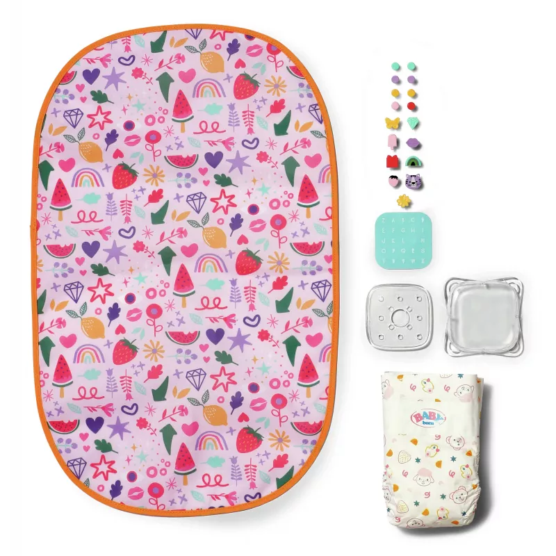 BABY born Changing Bag Pinplay borsa fasciatoio per bambola