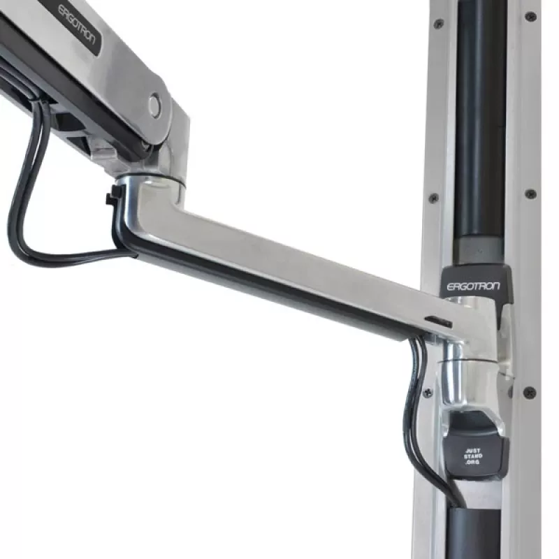 ERGOTRON Lx Supporto a parete con braccio LCD sit-stand (alluminio lucidato)