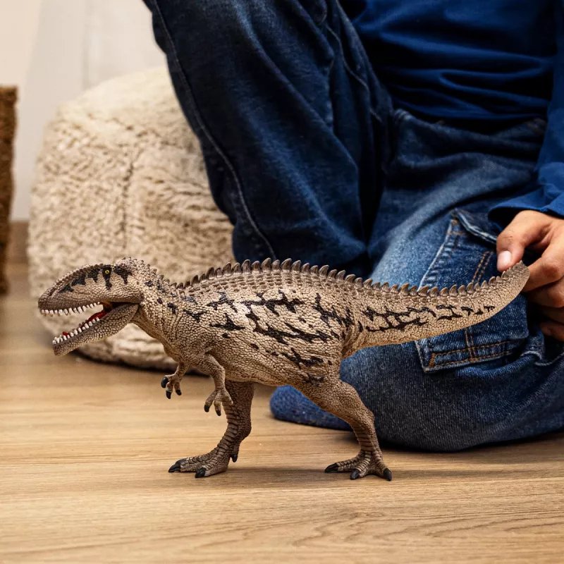 schleich Dinosauro Carcharodontosaurus, 4 anni, conquista della terra, dinosauri e vulcano, multicolore