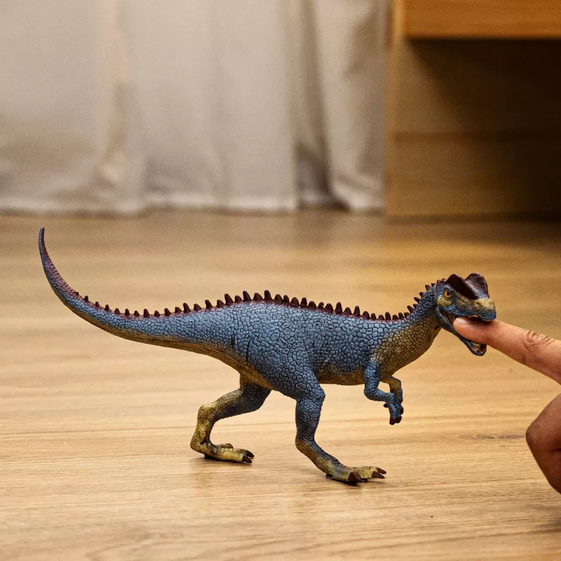 schleich Dinosauro Dilophosaurus, 4 anni, dinosauri e vulcano, la conquista della terra, multicolore