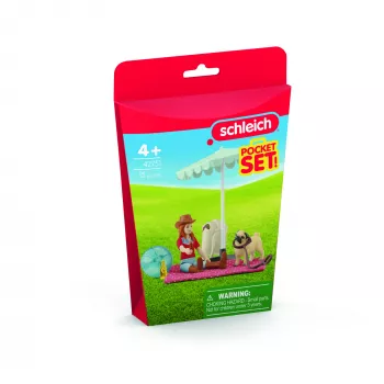 schleich HORSE CLUB Gita di un giorno al lago, animale, cavalli, set tascabili, 5 anni, multicolore