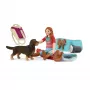 schleich HORSE CLUB Set di gioco pernottamento con Hannah, animale, cavalli, set tascabili, 5 anni, multicolore
