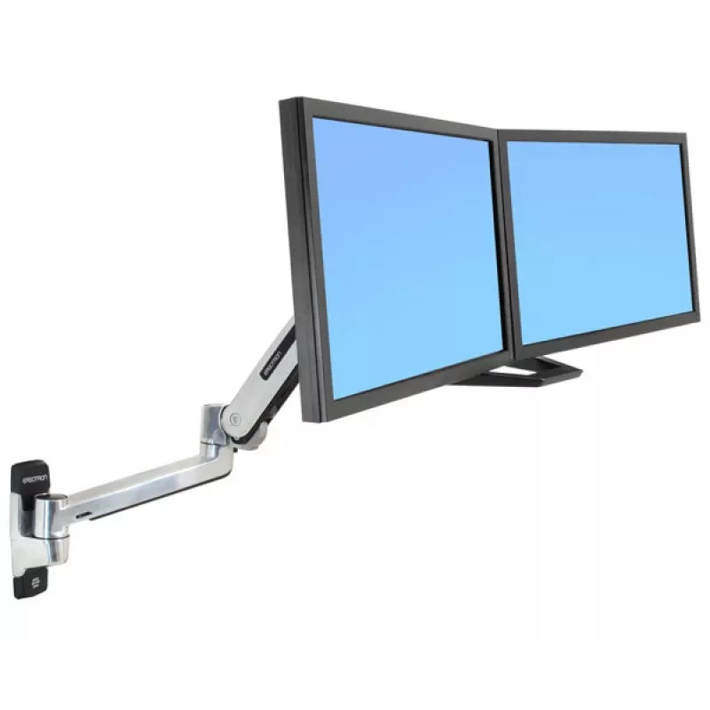 ERGOTRON Lx HD Supporto da parete per scrivania regolabile in altezza braccio LCD (alluminio lucidato)