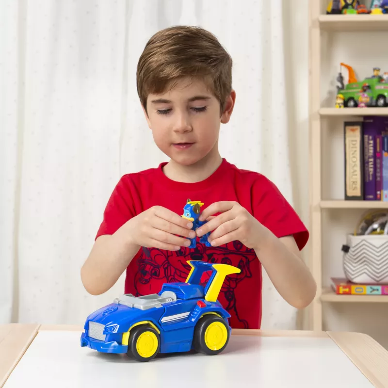 PAW Patrol, Mighty Pups Super PAWs Chase's Powered Up Cruiser Veicolo Trasformabile