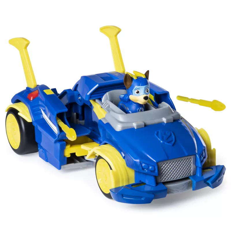 PAW Patrol, Mighty Pups Super PAWs Chase's Powered Up Cruiser Veicolo Trasformabile