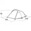 Tenda easy camp 120472 — tenda leggera impermeabile per 3 persone