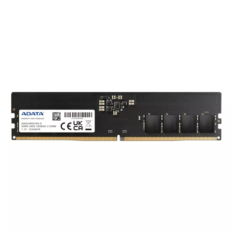 DIMM 32 GB DDR5-4800 (2x 16 GB) Dual-Kit, memoria RAM nera, AD5U480016G-DT, Premier