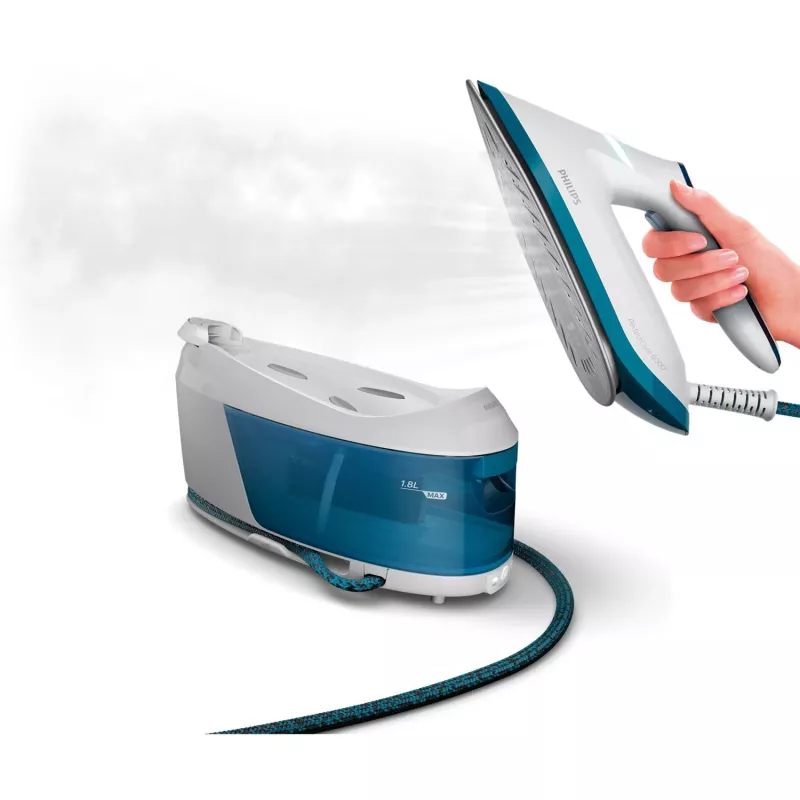 Philips PSG6022/20 stazione da stiro a vapore 2400 W 1,8 L suola SteamGlide Plus blu, bianco