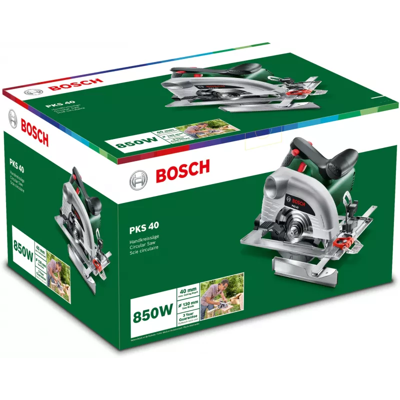 Bosch PKS 40 13 cm verde, argento 5300 giri/min 850 W
