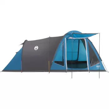 Tenda a cupola COLEMAN Waterfall 5 (modello 2025) con prolunga a tunnel, blu/grigio