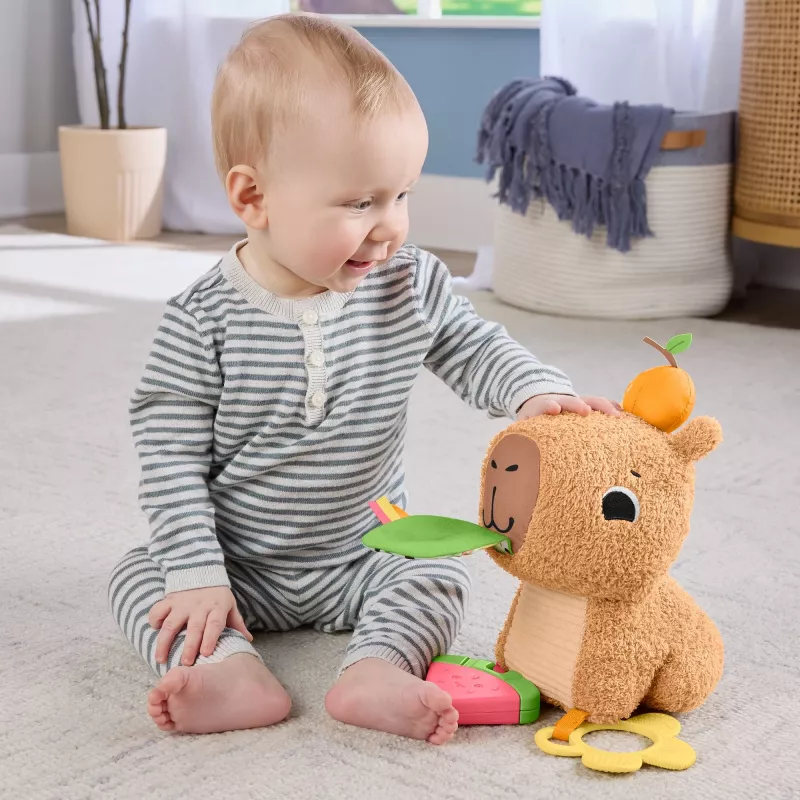 Suino d'acqua giocattolo Fisher-Price Snuggly Snacky Capy 0,5 anni