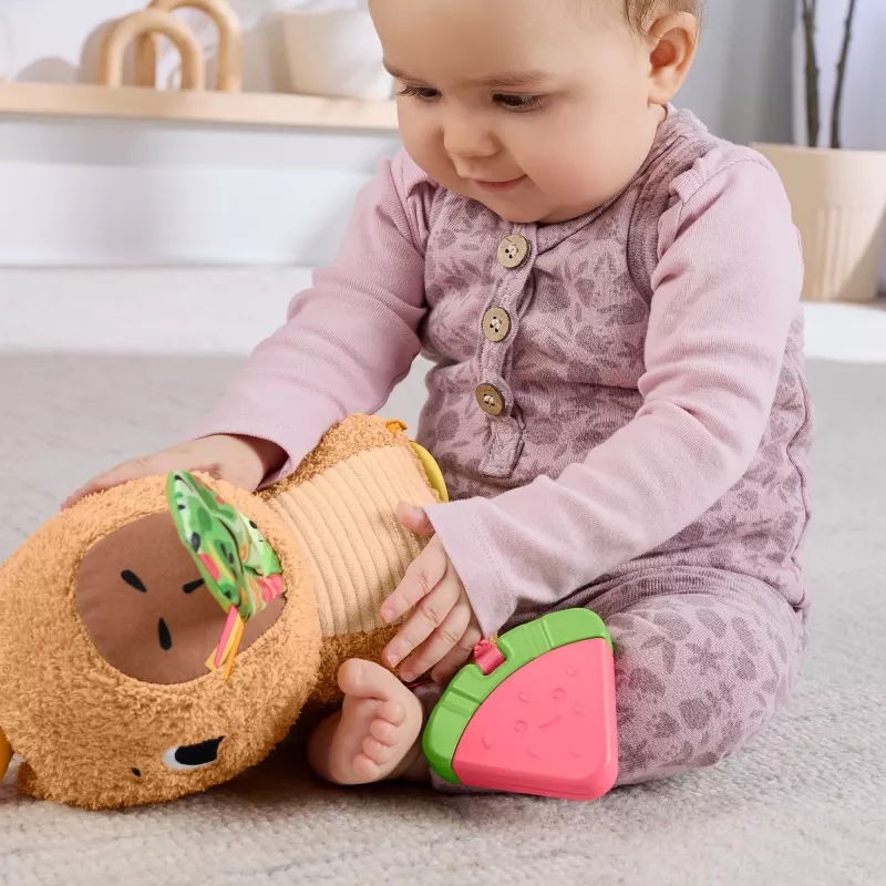 Suino d'acqua giocattolo Fisher-Price Snuggly Snacky Capy 0,5 anni