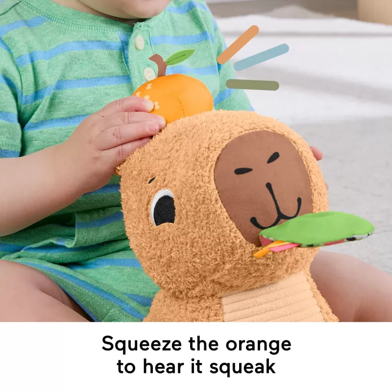 Suino d'acqua giocattolo Fisher-Price Snuggly Snacky Capy 0,5 anni