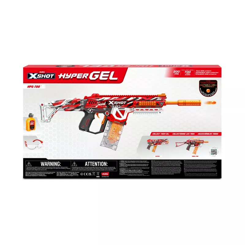 Zuru XSHOT Hyper Gel HPG-700 blaster a sfere di gel, 3500 sfere di gel
