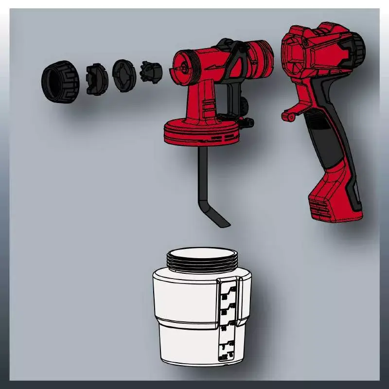 Pistola a spruzzo Einhell TC-SY 600 S 0,8 L