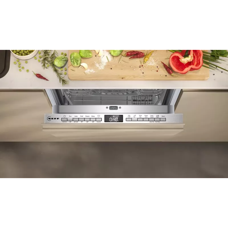 Lavastoviglie NEFF S853HKX20E completamente integrabile Slimline 10 coperti, Home Connect, 46 dB