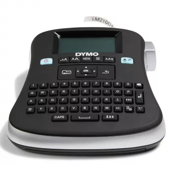 DYMO LabelManager ® ™ 210D - QWZ, QWERTZ, D1, trasferimento termico, 180 x 180 DPI, 12 mm/s, nero, argento
