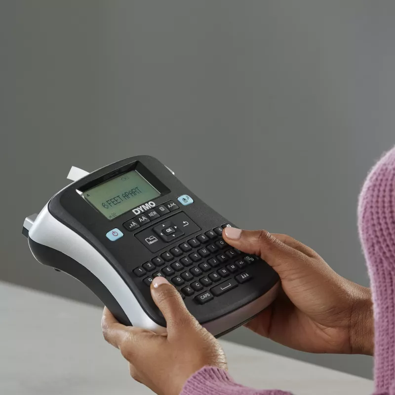 DYMO LabelManager ® ™ 210D - QWZ, QWERTZ, D1, trasferimento termico, 180 x 180 DPI, 12 mm/s, nero, argento